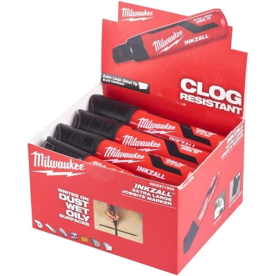 Afbeelding van MILWAUKEE 4932471559 INKZALL marker met beitelpunt XL zwart