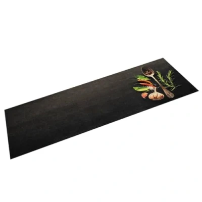 Afbeelding van Keukenmat wasbaar kruidenprint 45x150 cm fluweel