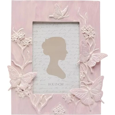 Afbeelding van Fotolistj vlinders 19x22cm roze Kare Design