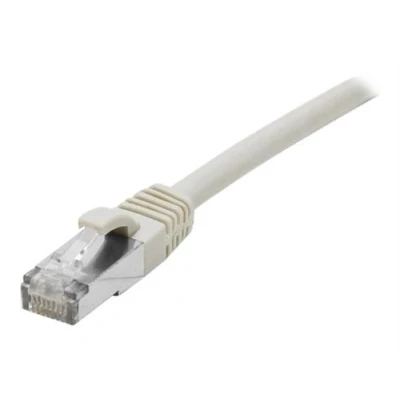 Image de deXlan Cordon de raccordement RJ 45 (M) pour 20 m SFTP CAT 6a démarré, sans halogène, crochet gris