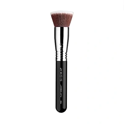 Afbeelding van Sigma Beauty F80 Kabuki kwast met platte bovenkant, make upkwast voor foundation, poeder, concealer en contour, het gezicht, stylen stompen