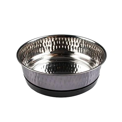 Afbeelding van Duvoplus Drinkbak Hond Eetkom Glossy Fix Xs 300ml 11,7x11,7x4,20cm Zwart 1st
