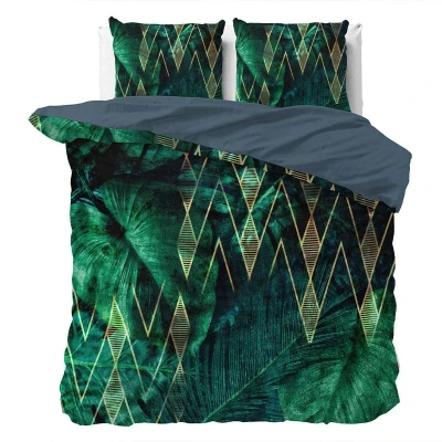 Afbeelding van Dekbedovertrek Valesca Lits jumeaux (240x200/220 cm) Patroon Groen Sleeptime Ga naar Dekbed Discounter.nl &amp; Profiteer Nu