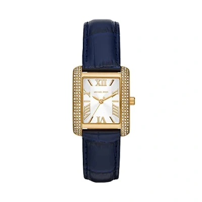 Afbeelding van Michael Kors Emery Horloge goldcoloured/dark blue, Dames, Maat: One Size, Gold coloured/dark blue