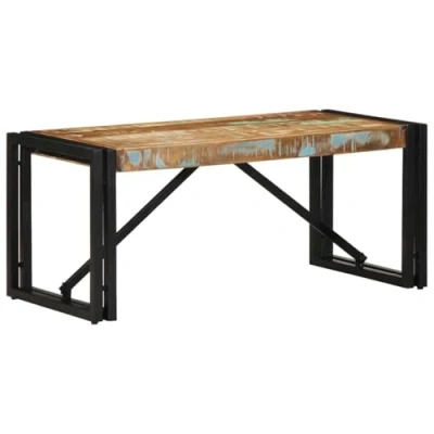 Afbeelding van vidaXL Salontafel 80x40x35 cm massief gerecycled hout meerkleurig