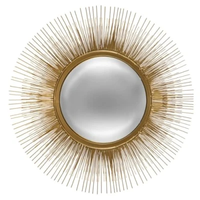 Afbeelding van Atmosphera Zonnespiegel Goud Wandspiegel Spiegel D 58 cm Metaal