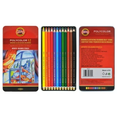 Afbeelding van Koh i Noor Polycolor Artist Gekleurde Pencils 3822, 12 Stuk