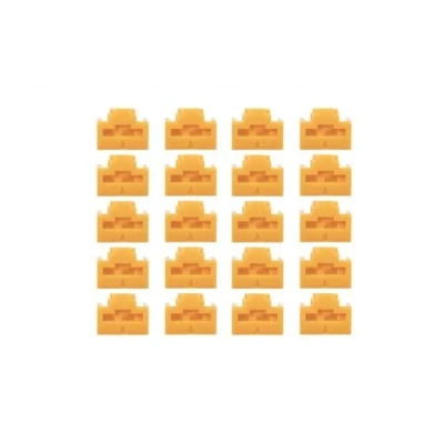Afbeelding van Lindy RJ 45 poortblokkeringen (zonder, Beveiliging van notebooks, Oranje
