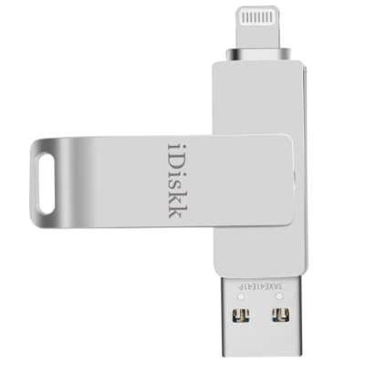 Image de Clé USB 3.0 Mémoire Stick Pour iPhone 128Go avec Connecteur Lightning [Certifié MFi] à lExtension de Stockage ou le Transfert