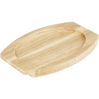 Afbeelding van Olympia Hevea Bord voor Gietijzeren Ovale Orenschotel 260x165mm Fw817 FW977 Horeca &amp; Professioneel