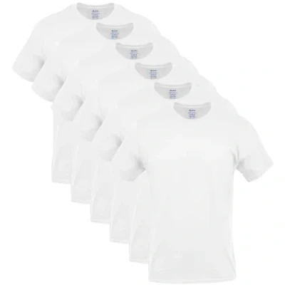 Afbeelding van Gildan Crew T shirt multipack ondergoed voor heren (5 stuks), Wit (6 stuks)