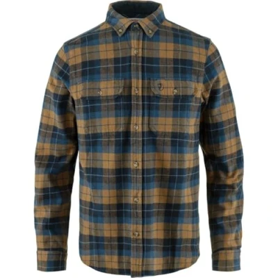 Afbeelding van Fjällräven Singi Heavy Flannel Shirt M Dark Navy Buckwheat Brown