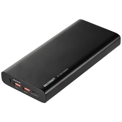 Afbeelding van VOLTCRAFT VC PB PD60W Powerbank 26800 mAh Quick Charge 3.0, Power Delivery 3.0 Li ion Zwart