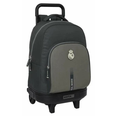 Afbeelding van Safta Real Madrid 3. Team 24/25 Grote rugzak met wieltjes, compact, afneembaar, ideaal voor kinderen van verschillende leeftijden, comfortabel en veelzijdig, kwaliteit sterkte, 33 x 22 45 cm