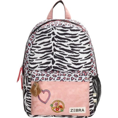 Afbeelding van Zebra Trends Olivia Rugzak panter wit roze backpack