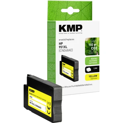 Afbeelding van KMP Inktcartridge vervangt HP 951XL, CN048AE Compatibel Geel H103 1723,4009