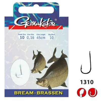 Afbeelding van Gamakatsu Booklet Bream 1310n #10 0.16mm 70cm Vishaak