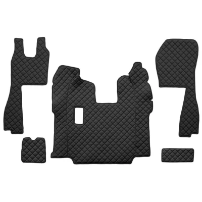 Afbeelding van F CORE FL05 BLACK Vloermatset Kunstleer Voor 5 Zwart