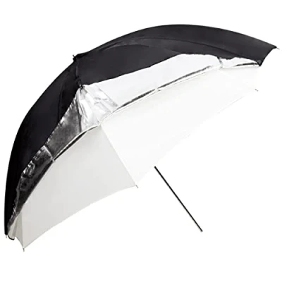 Afbeelding van Godox 84cm Dual Duty Paraplu Zwart/Zilver/Wit, Softboxen + Reflectoren