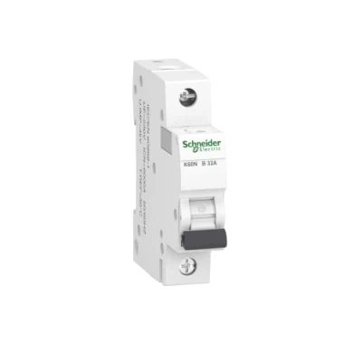 Afbeelding van Schneider Electric A9K01132 stroomonderbreker K60N 1P, 32 A, karakteristiek B, 6 kA