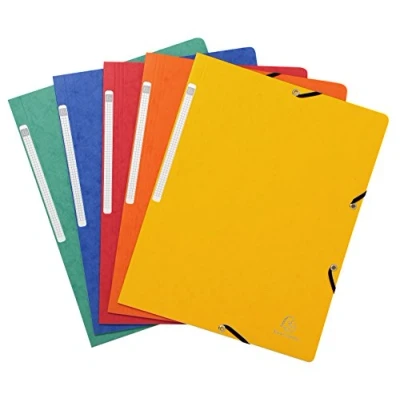 Afbeelding van Exacompta 55410E snelhechter met elastiek, meerkleurig, 10 stuks