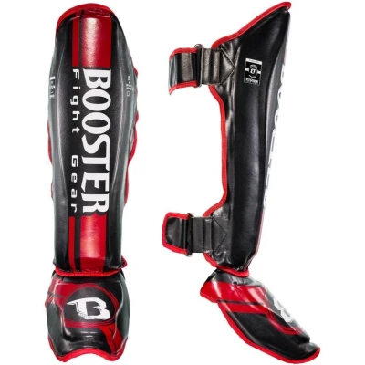 Afbeelding van Booster Fight Gear Scheenbeschermer V3 Zwart/Rood Medium