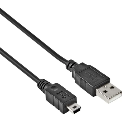 Afbeelding van Mini USB kabel 2.0 Zwart 1.5 meter Allteq