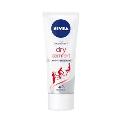 Afbeelding van NIVEA Dry Comfort deodorant crème, anti transpirant voor elke dagelijkse situatie, met 48 uur bescherming, 1 stuk