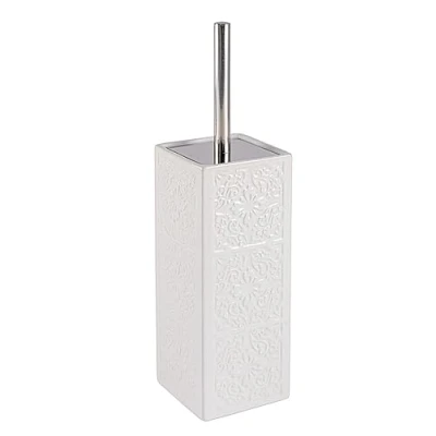 Afbeelding van WENKO Toiletborstel Cordoba wit, siliconen toiletborstel, 35 x 9,5 cm
