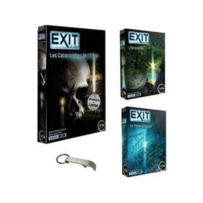 Afbeelding van Speelset Exit Catacombes De l&#039;Grusel + vergeten eiland schat vervlochten 1 flesopener bloem (catacomben schat)