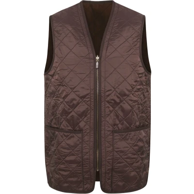 Afbeelding van Barbour Voering Polarquilt Bruin maat L Heren Binnenjas met Modern fit Pasvorm Katoen