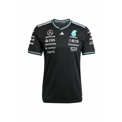 Afbeelding van adidas Performance Mercedes AMG Petronas Formula One Team Authentiek Coureursshirt Heren Zwart XS