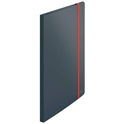 Afbeelding van Leitz Cosy PP Showalbum Plus a4 Met 20 Insteekhoezen Ideaal voor Thuiskantoor/Thuiswerken Fluweel Grijs