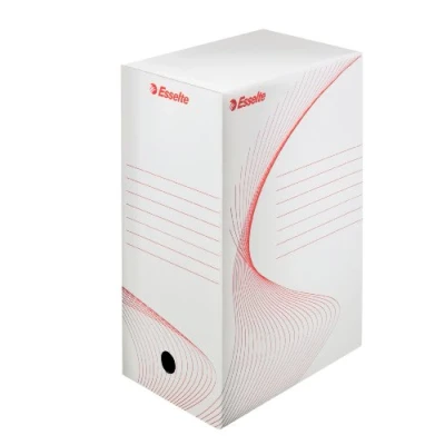 Afbeelding van Esselte Standaard archiefdoos, 150 mm, A4, 5 stuks, transferdoos, golfkarton zuurvrij, wit, 23608