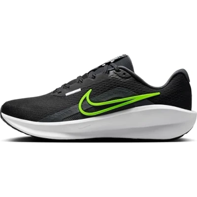 Afbeelding van Nike Performance Downshifter 13 Hardloopschoenen voor op de weg, Heren, Maat: 40, Black/volt/anthracite/white Textiel/ synthetisch