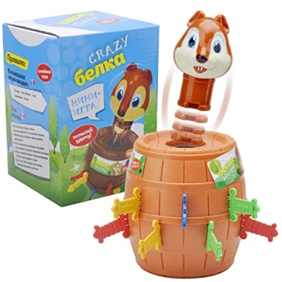 Afbeelding van Pop Up Classic actiespel voor kinderen, piraat, familie, kleuters, kinderen van 5, 6,7,8,9 jaar, jongens, meisjes, volwassenen, wijntafelspel, accessoires