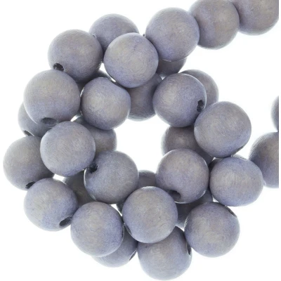Afbeelding van Houten Kralen Vintage Look (12 mm) Stone Blue (70 stuks) Dreambeads