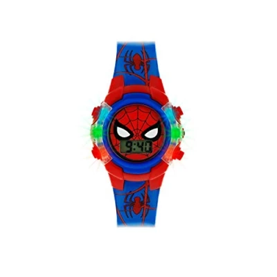 Afbeelding van hasbro Spiderman SPD4504 Digitaal jongenshorloge met PU armband, riem, riem