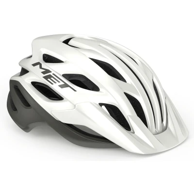 Afbeelding van MET Veleno MIPS Fietshelm Mannen &amp; Vrouwen Mountainbike Volwassenen Elektrische Fiets Stadsfiets Maat L (58 61cm) White Gray Matt (Wit)