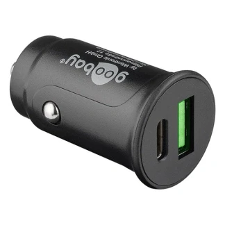 Afbeelding van USB autolader Goobay (1x C, 1x A, 30W)