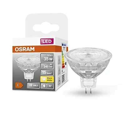 Afbeelding van OSRAM Ster reflector LED lamp, GU5.3 basis helder glas ,Warm wit (27 K), 345