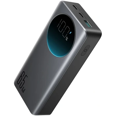 Afbeelding van Joyroom 65W Digital Display Snellader Power Bank 20000 mAh inclusief 100W USB C Kabel Zwart