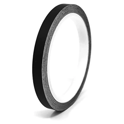 Afbeelding van Finest Folia Decoratieve plakstrips voor auto, motorfiets, boot, modelbouw, vele kleuren, lengte 10 m (mat zwart, 7 mm)