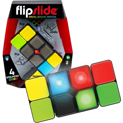 Afbeelding van Flipslide Elektronisch handspel Draai, schuif en los lichtpuzzels op