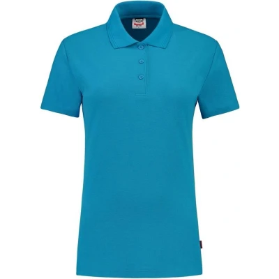 Afbeelding van Tricorp Dames Poloshirt Casual 201006 180gr Slim Fit Turquoise Maat S