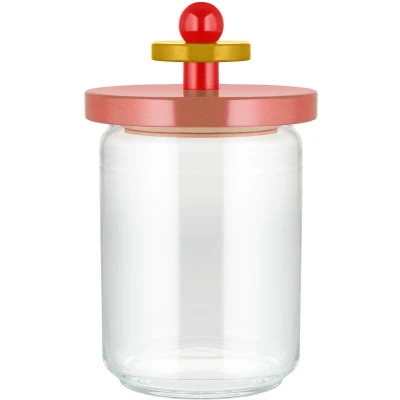 Afbeelding van Alessi Voorraadpot Twergi ES16/100 2 Roze ø 12 cm / 1 Liter door Ettore Sotsass