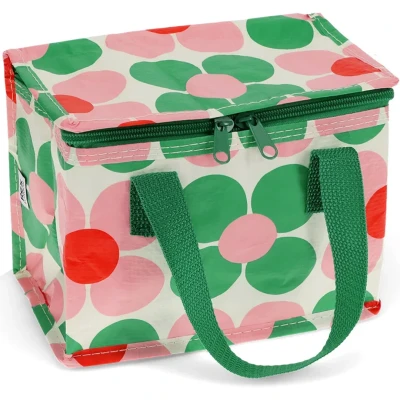 Afbeelding van Rex london lunchtas pink and green daisy