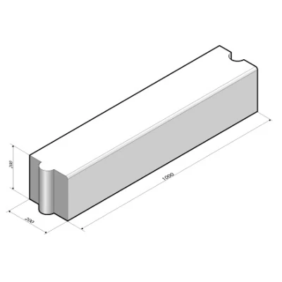 Afbeelding van Afdekband 20x20x100 grijs