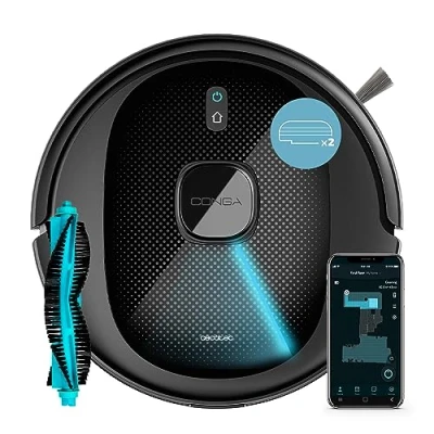 Afbeelding van Cecotec Conga 7490 Immortal X Treme Robotstofzuiger met lasernavigatie, 4 in 1 reiniging: vegen, zuigt, schrobt en veegt, 3000 P
