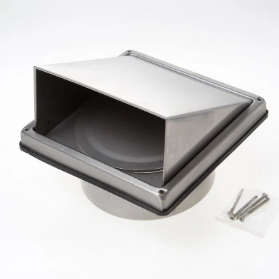 Afbeelding van Weckx Gevelklep rooster RVS 150mm